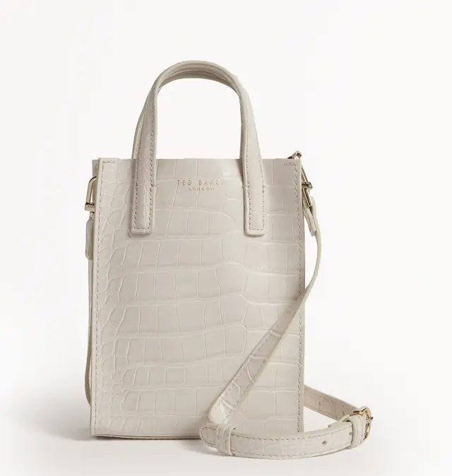 Τσάντα TED BAKER Wenissa Croc Mini Icon Bag 282820 Ιβουάρ