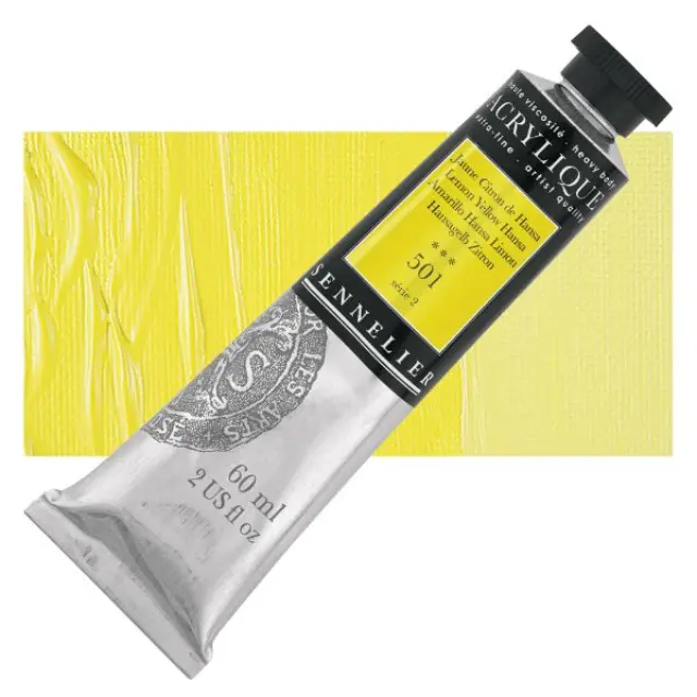 Ακρυλικό Sennelier Extra Fine - 501 Lemon Yellow Hansa S2 - 60ml