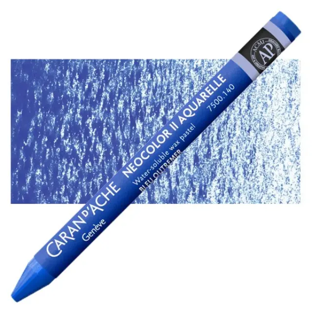 Caran d'Ache Neocolor II Υδατοδιαλυτό Παστέλ Κεριού - 7500/140 - Ultramarine Blue