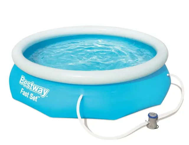Φουσκωτή Πισίνα Bestway Fast Set οικογενειακή, με χωρητικότητα 3638lt και διαστάσεις 305x305x76cm - Περιλαμβάνεται αντλία φίλτρου 9506999000000000