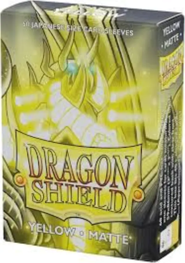 Dragon Shield Small Sleeves - Japanese Matte Yellow (60 Sleeves)