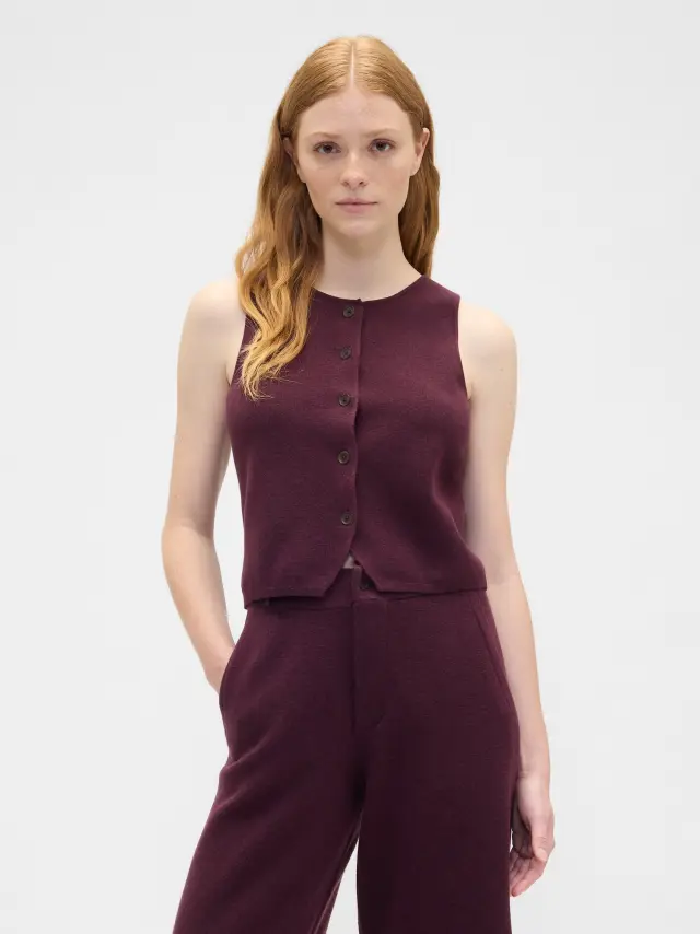 Lightweight CashSoft Tailored Γιλέκο tuscan red - S