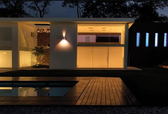 Man Φωτιστικό Led τοίχου Up/down 14W 3000K 0-130° IP54 10x10.5x11.9cm λευκό Άσπρο 3