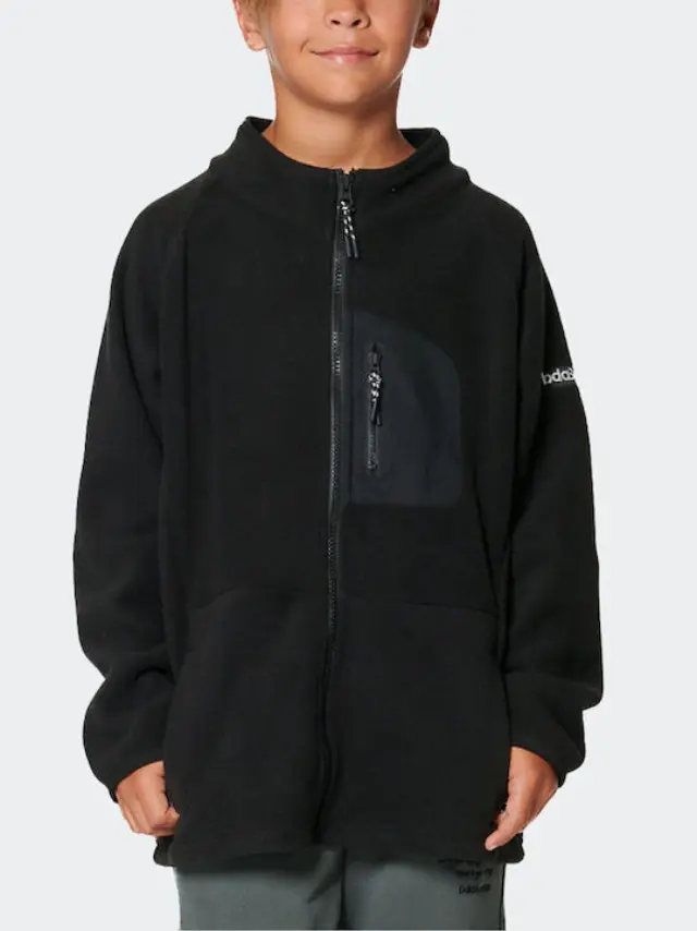 Body ActionΑθλητική Παιδική Ζακέτα Fleece Black - 14 χρονών