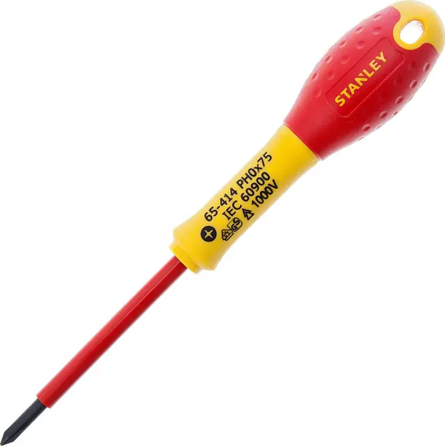 Insulated Screwdriver FATMax VDE PH0*75MM 0-65-414 Stanley
