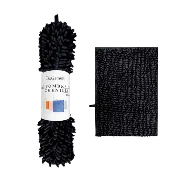 Πατάκι μπάνιου - 6C - Black - - 40x60cm - Black - 20873