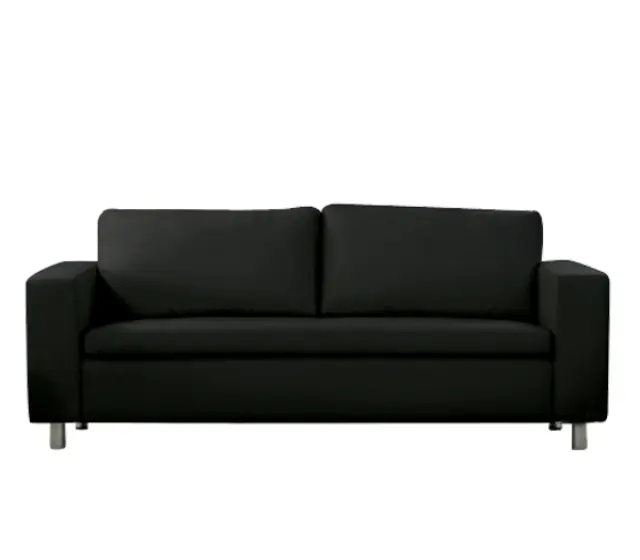 Καναπές Τριθέσιος ALAMO PU Μαύρο 199x85x82cm