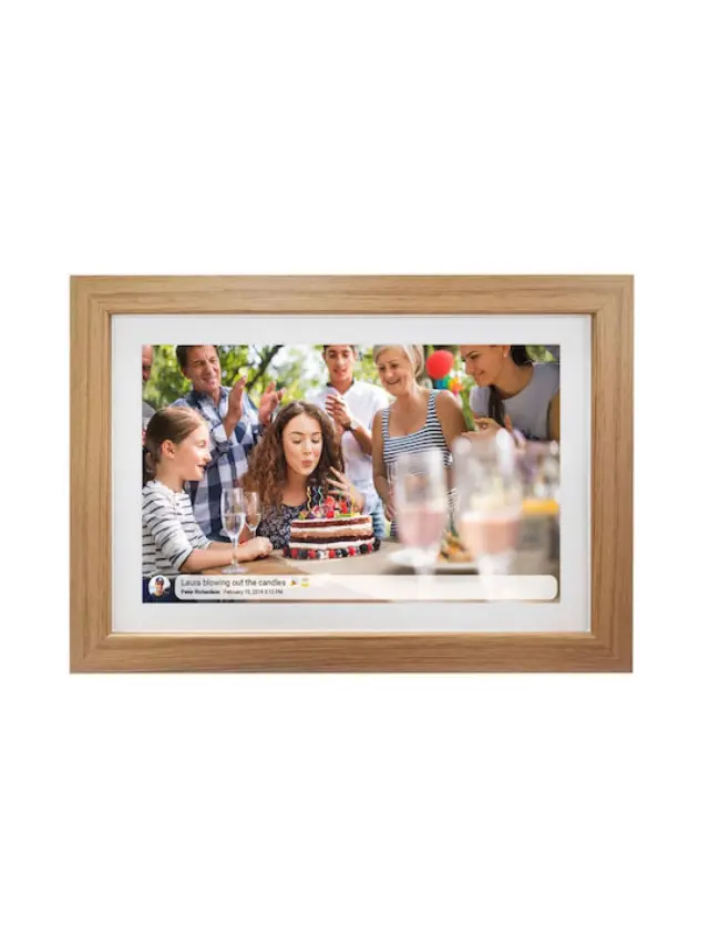 Ψηφιακή Κορνίζα με Οθόνη Αφής 10.1" Ανάλυσης 1280x800 με WiFi Καφέ