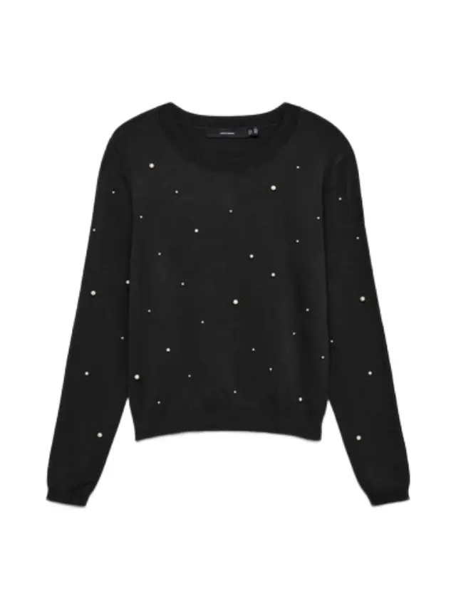 Vero Moda γυναικείο πλεκτό πουλόβερ με πέρλες VMNEWGLORY 10346994-1
