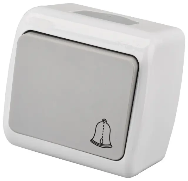 Entac Stephan surface mounted doorbell switch IP54 15.005.0115