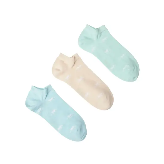 FMS Γυναικείες Κάλτσες Sneaker Paw - 3 Ζεύγη, Χρώμα Aqua-Pearl-Light Blue - ONESIZE