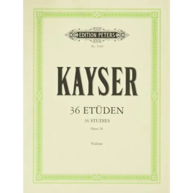 Peters - KAYSER - 36 Etudes op.20