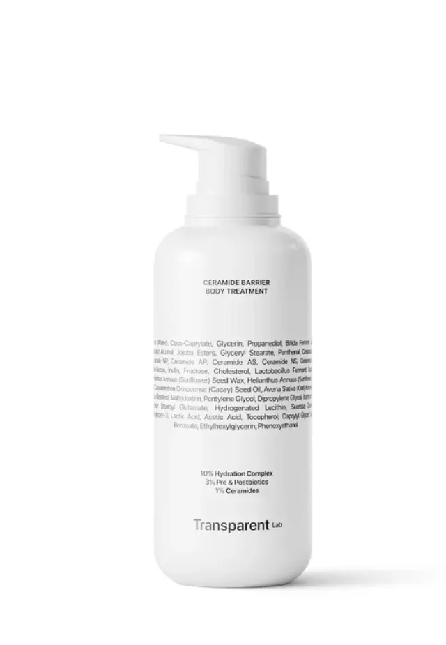 Niche Beauty Lab - Transparent Lab - Ceramide Barrier Body Treatment - Ceramide-Rich Body Lotion 400ml