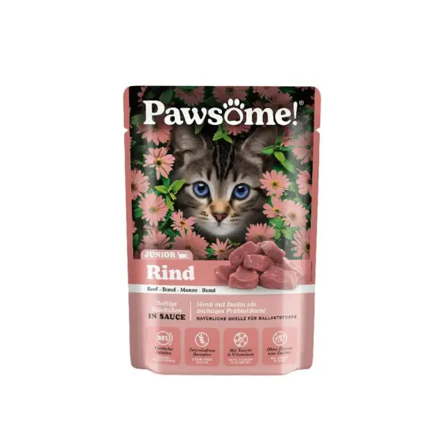 Pawsome Kitten Βοδινό 85gr