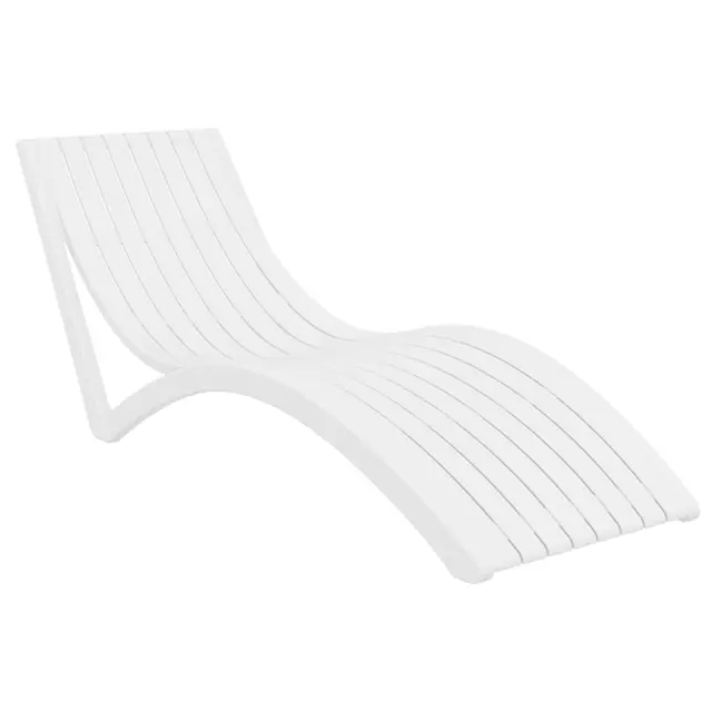 Ξαπλώστρα SLIM Λευκό PP 72x180x70cm