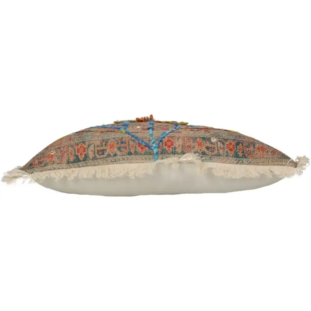 Μαξιλάρι Vintage Πολύχρωμο Βαμβακερό 45x45cm 3