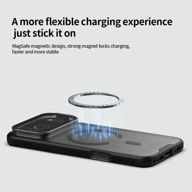 Nillkin CamShield Prop Magnetic Case for Apple iPhone 18 Pro Max/17 Pro Max Transparent Black 3