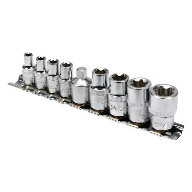 Yato Σετ Καρυδάκια Torx Θηλυκά 1/4" 9τμχ YT-0520