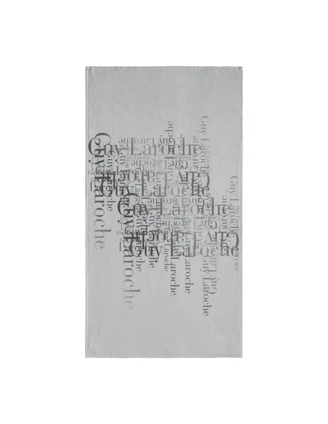 Πετσέτα Θαλάσσης Βελουτέ Guy Laroche Velour Printed 2103 Silver 100x175 2