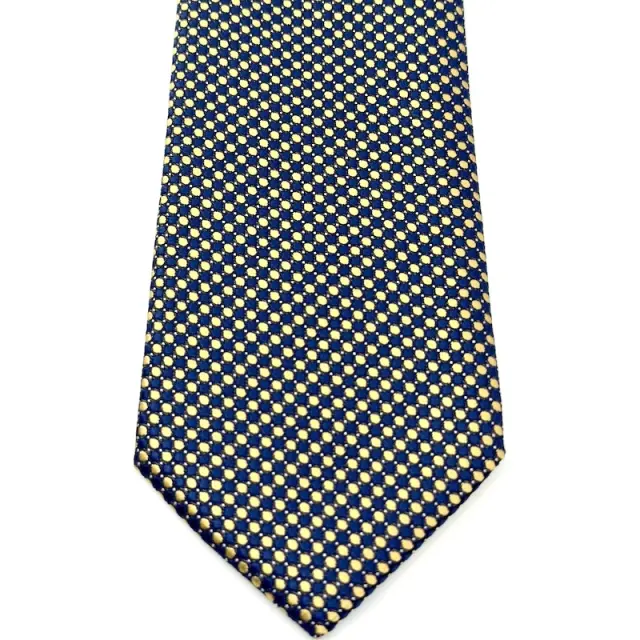 Μπλε Πουά Γραβάτα Σετ με Μαντήλι 7,5 cm Modern Fit 3
