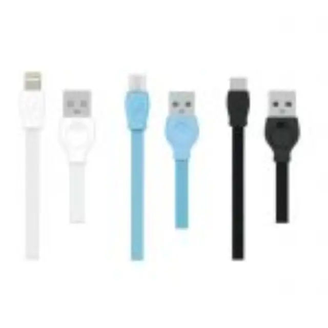 Καλώδιο φόρτισης + συχρονισμού USB Type-C 2,4A-WK WDC-023 1m, μαύρο 3
