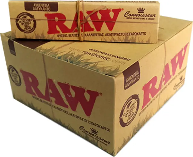 RAW Χαρτάκια - Organic Hemp - King Size Slim με Τζιβάνα 24τεμ.
