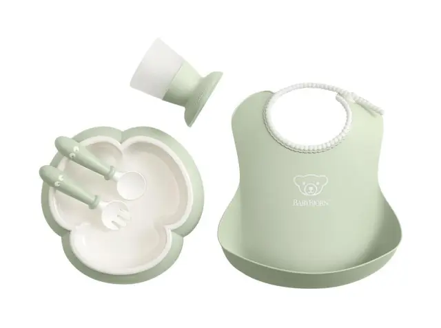 BABYBJÖRN Baby Dinner Set Powder green 7317680700612