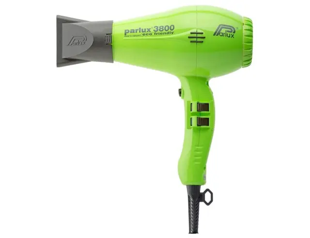 Επαγγελματικό Πιστολάκι Μαλλιών Parlux 3800 Ecofriendly με ισχύ 2100W και 4 θερμοκρασίες - Green3800 Green 2