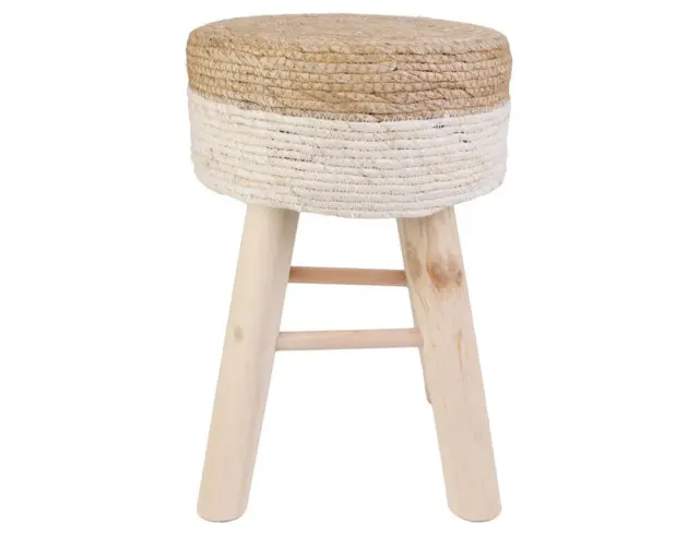 Σκαμπό Ηome Deco Factory με διαστάσεις 30x30x43cm - Απόχρωση Καφέ HD6568 2