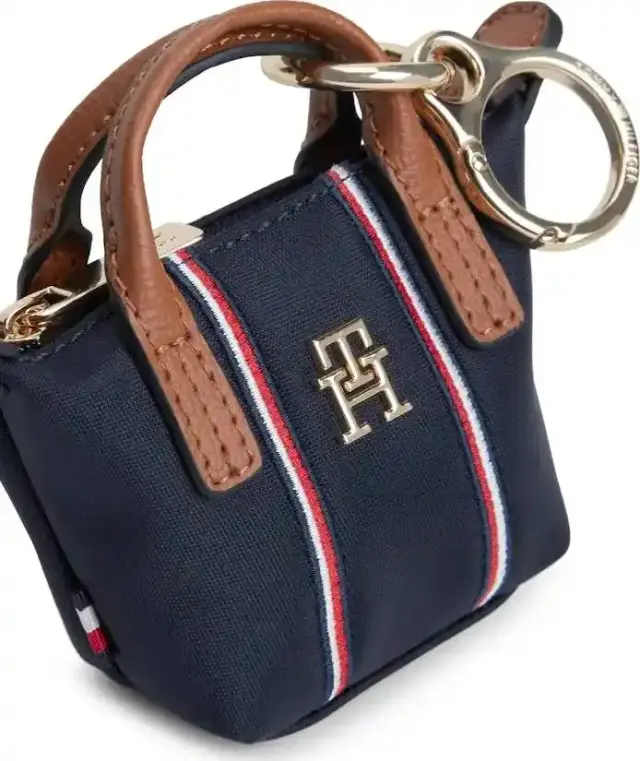 Tommy Hilfiger Γυναικεία Μικρή Τσάντα Χιαστί TH Charms Popette Nano Κόκκινη 3