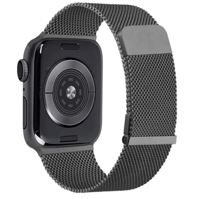 Double Magnetic Λουράκι Apple Watch 38/40/41/42 (Series 10/11/12)- Black OEM 2