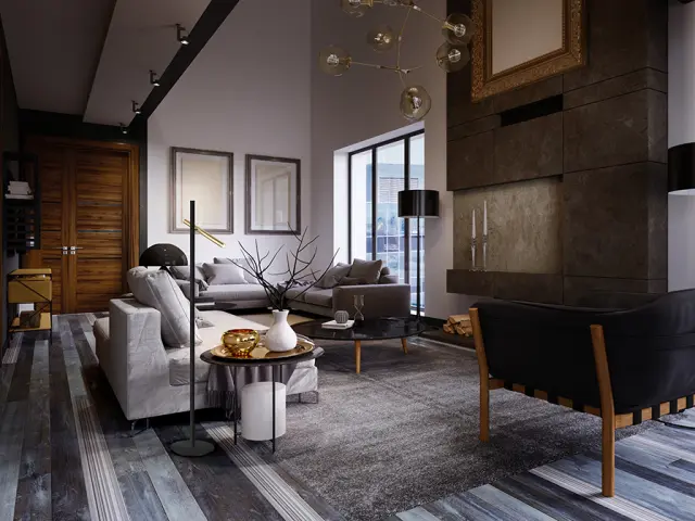 VARAS FLOOR GOLD/BLACK 2L φωτιστικό δαπέδου Μαύρο Χρυσό 3