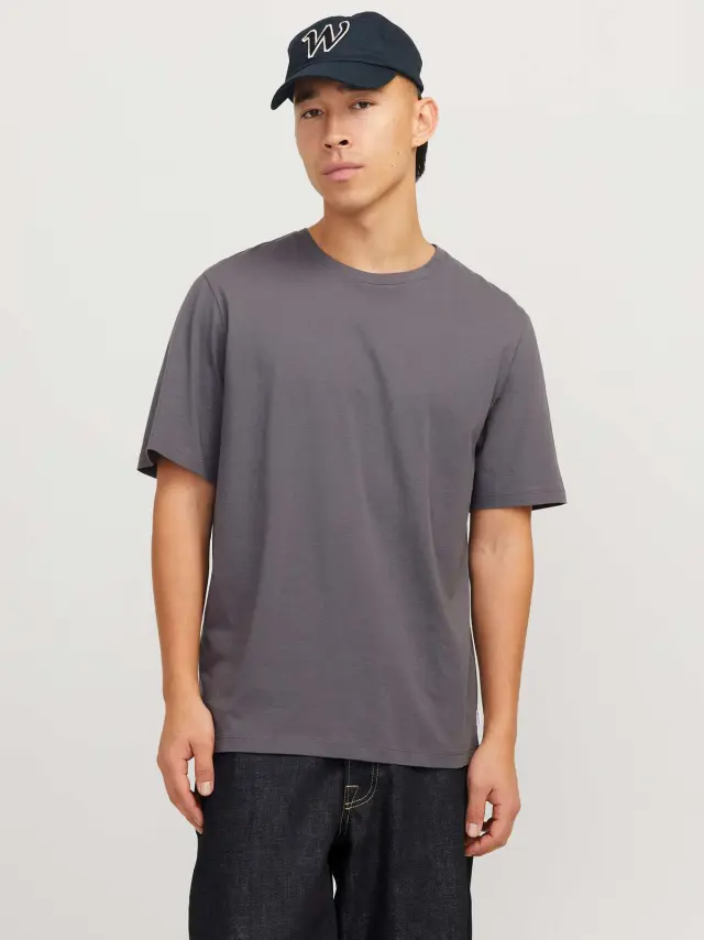 JJEORGANIC BASIC TEE SS O-NECK NOOS Castlerock