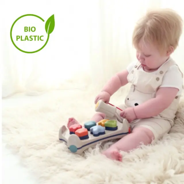 Tolo Toys: Παιχνίδι ταύτισης σχημάτων με σφυρί από βιοδιασπώμενο πλαστικό (12+ μηνών) TL-76011 2