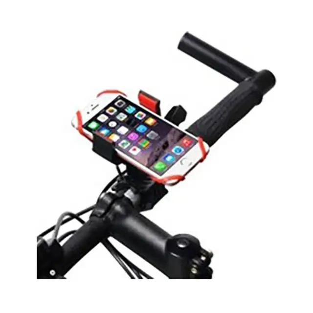 Βάση Στήριξης Μηχανής Bicycle Phone Holder Μαύρη Κόκκινη 2