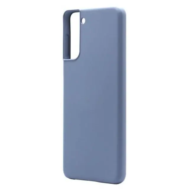 Θήκη Liquid Silicon inos Samsung Galaxy S21 Plus 5G L-Cover Γκρι-Μπλε N54107
