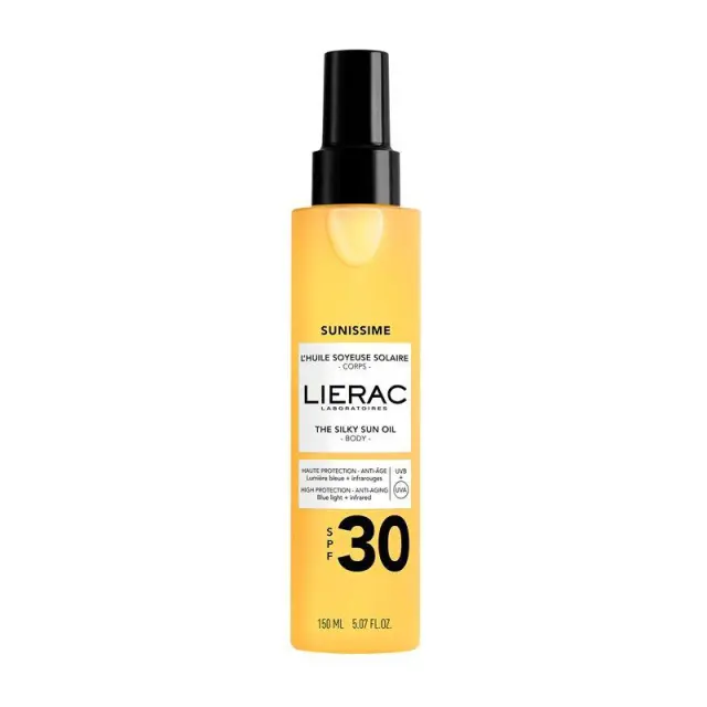 Lierac Sunissime The Silky Sun Oil for Body SPF30 Μεταξένιο Αντηλιακό Λάδι Σώματος, 150ml