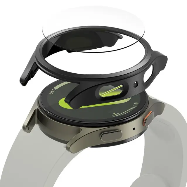 Ringke Slim & Tempered Glass Galaxy Watch 7 44mm Titanium Black