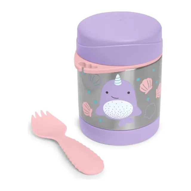 Skip Hop Zoo Ανοξείδωτος Θερμός Φαγητού 325ml Narwhal Purple 3