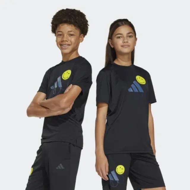 Adidas T-shirt Smiley World Black JN4288 - 116