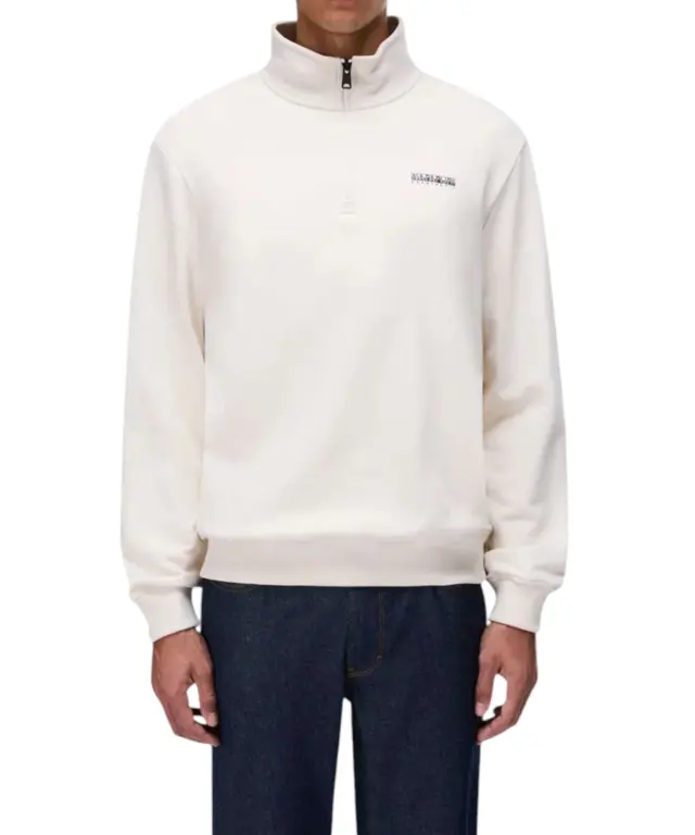 Napapijri - Ανδρικό Φούτερ Με Κουκούλα B Small Box Relaxed Fit NP0A88TO-N1J Εκρού - S