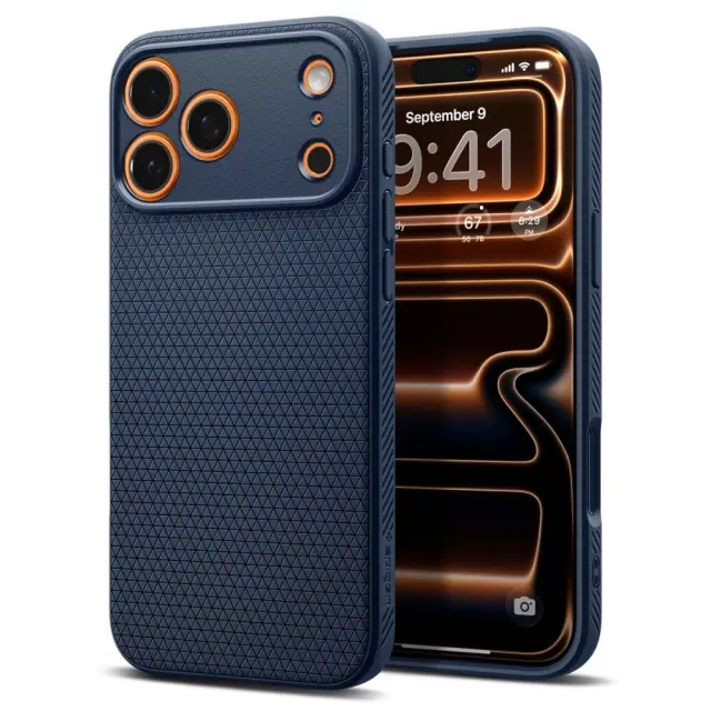 Θήκη Soft TPU Spigen Apple iPhone 17 Pro Max Liquid Air Σκούρο Μπλε N69150