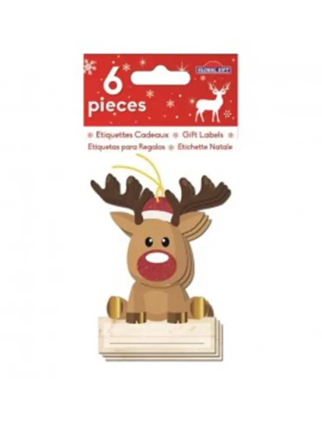Global Gift Tag Christmas 8X12cm Τάρανδος/ 331107 (GLOBAL GIFT)