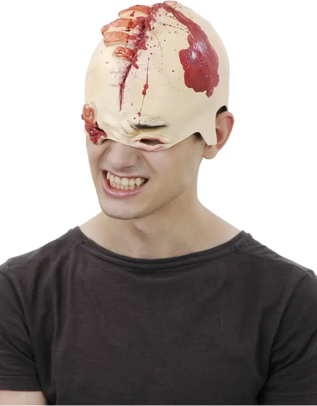 Αποκριάτικη Μάσκα Latex 2/4 Με Πληγές (Clown Republic) (C-72405)