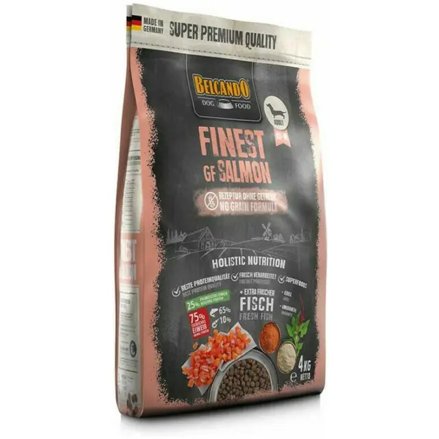 Belcando Finest GF Salmon Ξηρά Τροφή Χωρίς Σιτηρά για Ενήλικους Σκύλους Μικρόσωμων & Μεσαίων Φυλών με Σολομό 4kg