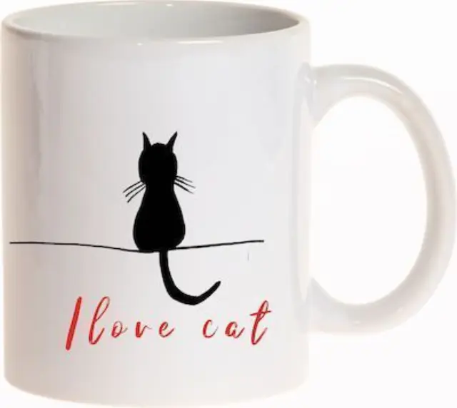 κούπα γάτα i love cat 325ml
