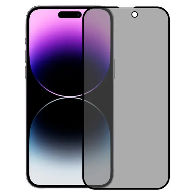 Full Cover Privacy Tempered Glass για iPhone 16 Pro Max/17 Pro Max-Black OEM