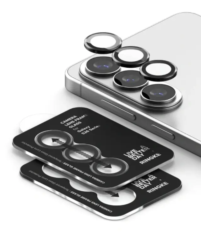 Προστασία Κάμερας με Πλαίσιο Ringke για Samsung SM-S942 Galaxy S26 SM-S947 Galaxy S26+ Μαύρο 2 Τεμαχίων 2