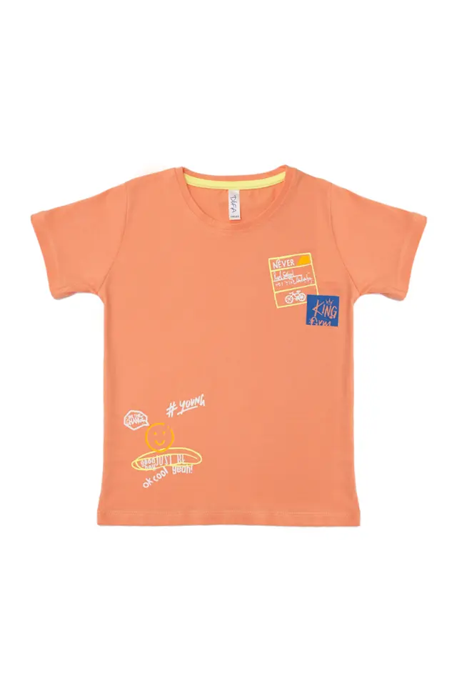 T-Shirt Kid King Gym Σομόν