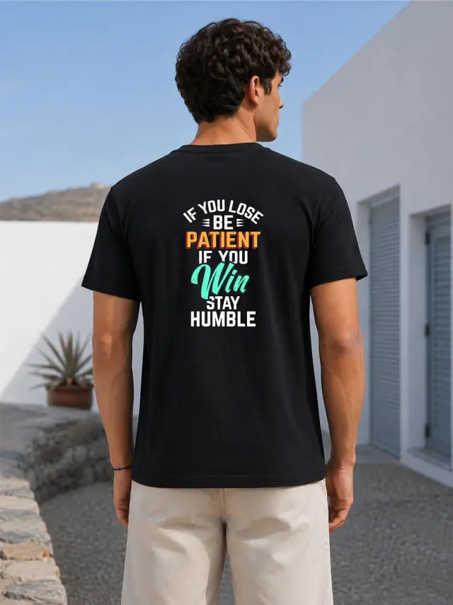 T-shirt Noshame® Μαύρο με τύπωμα - 3126010 - XXL